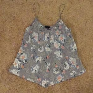 Floral spaghetti strap tank